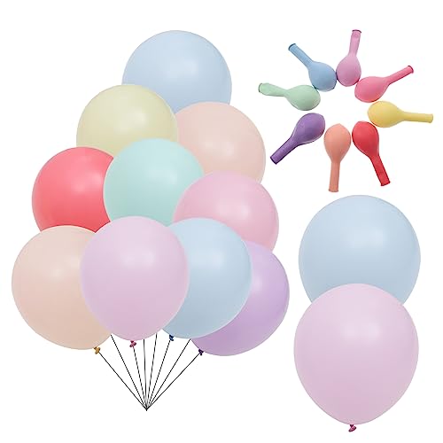 HOLIDYOYO 120St Ballons Geburtstagsfeier event hochzeitslaken babyshowerparty Buntes Partyzubehör Luftballons für Kinderpartys Geburtstagsballons für Frauen bunte Partyballons Emulsion von HOLIDYOYO