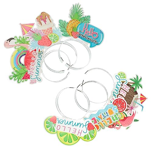 HOLIDYOYO 12st Haarschmuck Im Hawaii-Stil Strand Luau-Party-stirnbänder Tropische Stirnbänder Dschungelparty-stirnbänder Hawaiisch Hawaii-Kopfschmuck Hawaii-partydekorationen Sommer Plastik von HOLIDYOYO