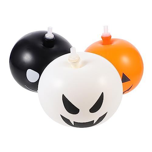 HOLIDYOYO 15St Halloween-Ballon Spukhaus Ballon Halloween-Party-Ornament Halloween-Dekor halloween kürbis halloween pumpkin leuchtende luftballons Kürbis-Latexballons Kürbis Ballons Emulsion von HOLIDYOYO