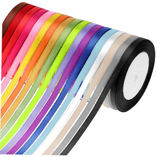 HOLIDYOYO 18 Rollen Verpackungsband Geschenkbänder Dekoratives Band Sortiertes Band Geschenkband Band Für Blumenstrauß Geschenkverpackungsbänder Blumenstraußband Band Für Polyester von HOLIDYOYO