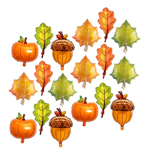 HOLIDYOYO 18 Stk Folienballons Kürbis-Heliumballons Herbstliche Mottoparty-Dekoration thanksgiving dekoration thanksgiving decoration Herbst-Party-Ballon Thanksgiving-Dekorationen von HOLIDYOYO