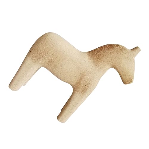 HOLIDYOYO 1Stk Pferdeschmuck aus Holz Pferdeteppich unbemaltes Tier stehendes Tierdekor holzpferd Animal Figures bastelsachen tischdeko DIY Schmuck DIY-Verzierung t aus Holz von HOLIDYOYO