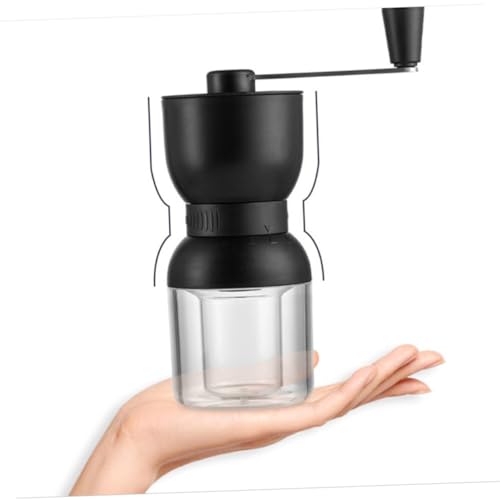 HOLIDYOYO 1stk Kaffeemaschine Reise Espressomaschine Bedienungsanleitung Kaffeemühle Tragbare Espressomaschine Handfräser Handkurbelmühle Handkaffeemühle Bohnenkaffee Manueller Kaffee Black von HOLIDYOYO