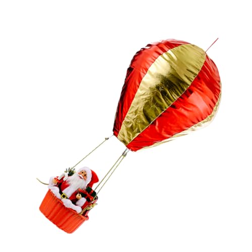 HOLIDYOYO 1stk Weihnachts-heißluftballon Weihnachtsfest Figuren Neujahr Weihnachtsschmuck Große Weihnachtsverzierungen Urlaub Hängende Wohnkultur Weihnachtsmann Baumschmuck Stoff von HOLIDYOYO