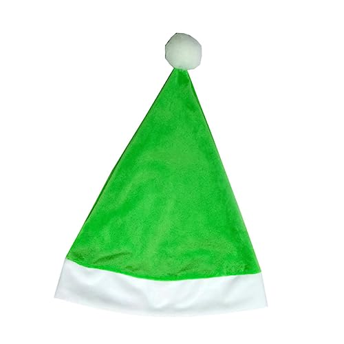 HOLIDYOYO 1stk Weihnachtsmützen Grüne Partyhüte Weihnachtlicher Grüner Hut Weihnachtsbaum Grüner Plüsch-weihnachtsmann Samt-weihnachtsmann Weihnachtsmann-mütze Weihnachtskleidung Kappe Green von HOLIDYOYO