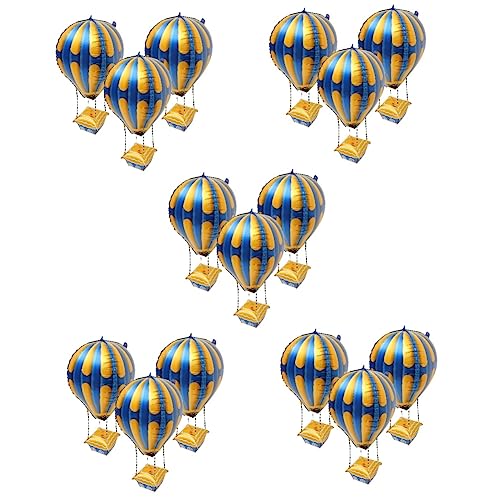 HOLIDYOYO 20 Stk Heißluftballon Babyballons hängender Ballon Hochzeitsdeko hochzeits dekoration Ballongas hochzeit ballons Partyzubehör Luftballons für Geburtstagsfeiern Aluminiumfolie von HOLIDYOYO