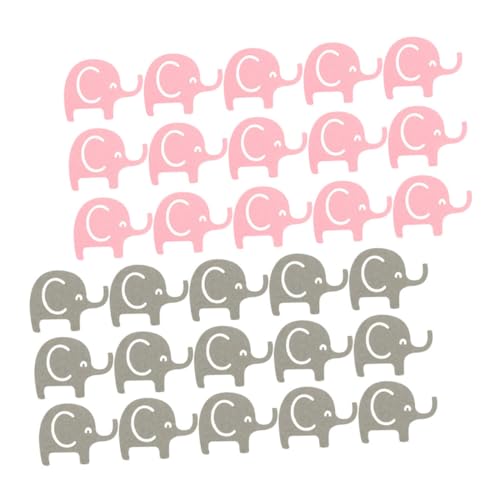 HOLIDYOYO Cartoon-elefant 200 Stück Babyparty-dekorationen Babyparty Tierstil Dekorative Streudeko von HOLIDYOYO