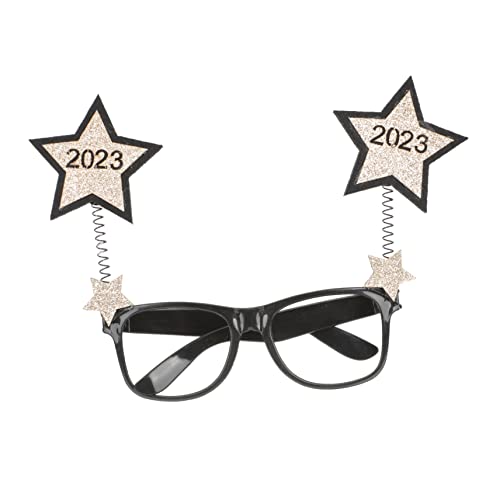 HOLIDYOYO 2023 Feiertagsdekorationen Performance Requisiten Partygeschenke Für Das Neue Jahr Sonnenbrille Neujahrsbrille Weihnachten Lustige Brille Make Up Brille Party Nutzung von HOLIDYOYO