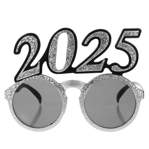 HOLIDYOYO 2025 -Requisiten Party-Brille Lustige Brille Party-Requisiten Party-Brille Dekor Weihnachts-Brille Lustige Zahl-Brille Kostüm-Brille Abschluss-Brille Party-Brille von HOLIDYOYO