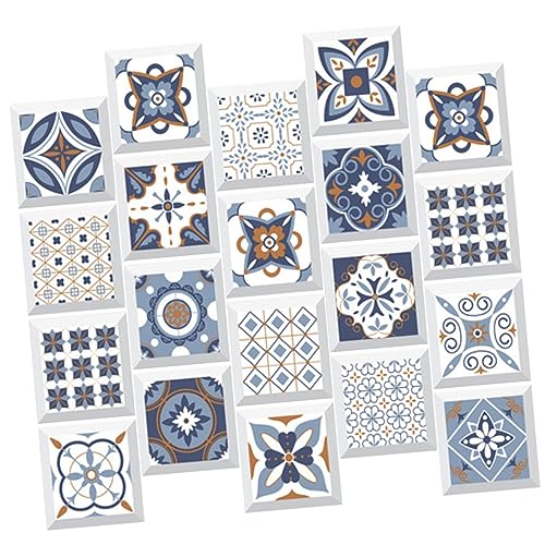 HOLIDYOYO 20St fliesen wandaufkleber Badematte Tapetenkleister und -abzieher Fliesenaufkleber für Bodenfliesen kitchen tiles floor tiles fliesen wandtattoos Fliesenaufkleberverzierung PVC von HOLIDYOYO