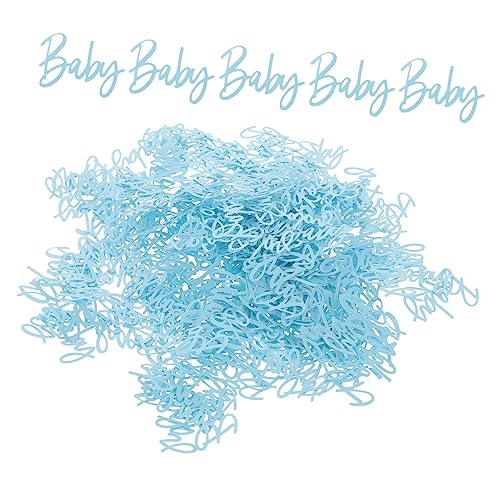 HOLIDYOYO 3 Packungen Papiers chnitzel werfen Konfetti-Partyzubehör Hochzeitsdekoration -Dekorationen jahrestag hochzeitslaken Babyparty Konfetti Babygeburtstag Konfetti Plastik Blue von HOLIDYOYO