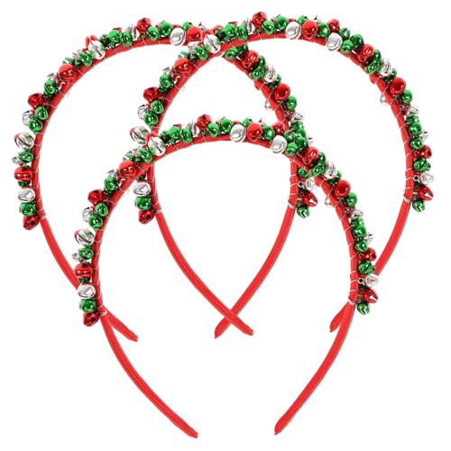 HOLIDYOYO 3er Set Weihnachts Haarbänder Für Erwachsene Festliche Kopfbedeckung Mit Glöckchen Und Rentierhörnern Ideale Haaraccessoires Für Weihnachten Und Feiertage von HOLIDYOYO