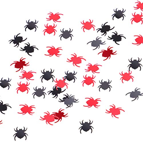 HOLIDYOYO 4 Packungen Konfetti Halloween-spinnen-pailletten Halloween-nacht-party-tisch-streudekor Halloween-layout Halloween-artikel Halloween-dekoration Halloween-scrapbook-zubehör Plastik von HOLIDYOYO