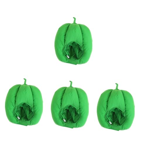 HOLIDYOYO 4 Stück Grüne Paprika Kapuze Gemüsehüte Festival Kopfbedeckung Hut Kostümhüte Für Erwachsene Festival Cosplay Hut Lustiger Hut Dekor Karneval Kopfschmuck von HOLIDYOYO