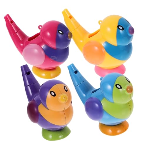 HOLIDYOYO 4 Stück Vogelpfeife Kinderspielzeug Tierpfeifen Cartoon Quietschender Vogel Spielzeug Kinderparty Pfeift Neuheit Wassergrasmücke -Pfeife-Spielzeug Babywanne Abs von HOLIDYOYO