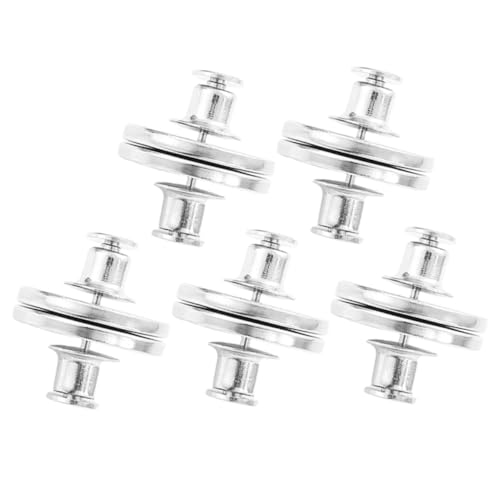 HOLIDYOYO 5 Paare Vorhang-magnetschnalle Magnetische Krawatte Zurück Magnetische Vorhangschnalle Vorhanghalteclip Magnetischer Raffhalter Vorhang Magnetverschluss Silver Legierung von HOLIDYOYO