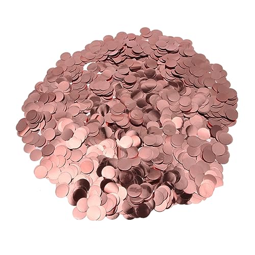 HOLIDYOYO 1cm 50g Rose Gold Konfetti Für Luftballons Bunte Füllung Für Hochzeits Und Geburtstagsfeiern Party Deko Accessoires Für Festliche Anlässe von HOLIDYOYO