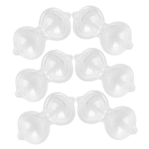 HOLIDYOYO 6Pcs Mini -Sandglas Schlüsselanhänger für alte Sanduhr Augenmuscheln zur Augenspülung Schlüsselanhänger Timer- Sanduhr für Küchentimer Plastik Weiß von HOLIDYOYO