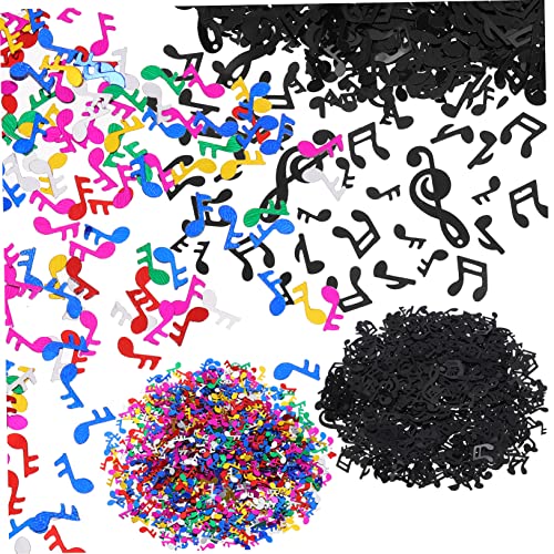 HOLIDYOYO 8 Packungen Musikparty-Konfetti Konfetti aus Folie Musikalische Partybecher Partydekorationen mit Musiknoten abschlussfeier party sachen Musiknoten Konfetti buntes konfetti Papier von HOLIDYOYO