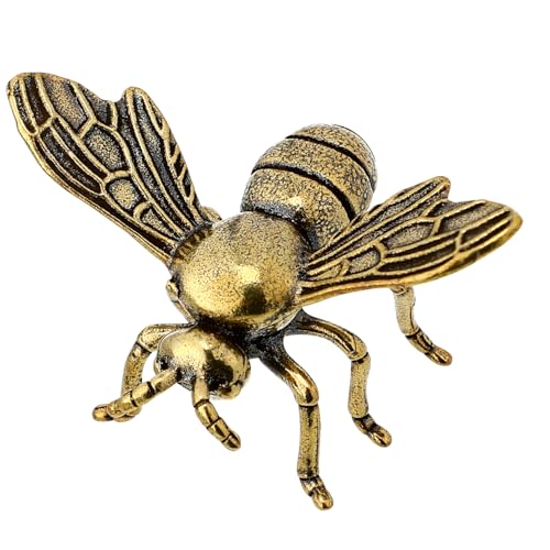 HOLIDYOYO 8 Stück Messing Bienenornamente Für Kleine Häuser Charm Anhänger Bienenstatue Groß Hardcover Bienenhandwerk Bienenzwerge Dekorationen Für Zuhause Lüftungsklammern Auto von HOLIDYOYO