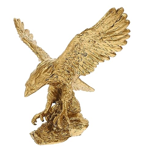 HOLIDYOYO Adler Figurine Harz Statue Tier Statue für Desktop Tischplatte Dekoration Büro Decor von HOLIDYOYO