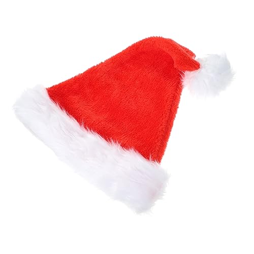 HOLIDYOYO Lange üsch Weihnachtsmütze Für Erwachsene Rote Santa ütze Mit Dickem Fellrand Perfekt Als Weihnachtsdeko Und Für Festliche Anlässe Lustige Weihnachtsmützen Für Die Ganze von HOLIDYOYO