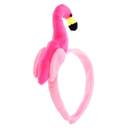 HOLIDYOYO Flamingo-stirnband Flamingo-haarreifen Dekoratives Stirnband Flamingo-kopfschmuck Party-kopfschmuck Haarschmuck Für Damen Hawaii-party-stirnband Party-haarreifen Rosa Plastik von HOLIDYOYO