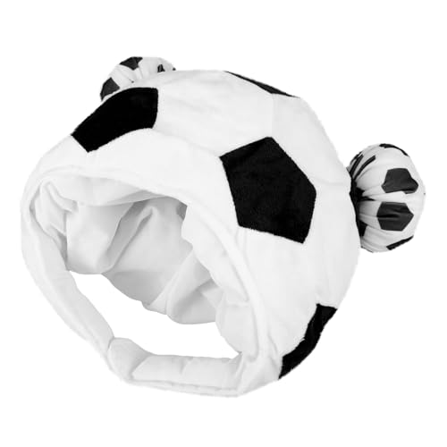 HOLIDYOYO Fußball-Partyhüte Fußball-Plüschhut Fußball-Cheer-Kopfbedeckung Cheerleading-Fußballspiel-Feierhut Fußballfans Kostümzubehör Foto-Requisite von HOLIDYOYO