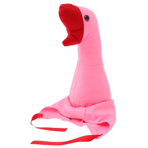 HOLIDYOYO Gänsekopfbedeckung Gänsehut-requisite Plüsch-cosplay-hut Süße Plüschmütze Gänsehut-dekor Gänsehut Für Leistung Dekorativer Cosplay-hut Cartoon-hut-requisite Pp Baumwolle Rosa von HOLIDYOYO