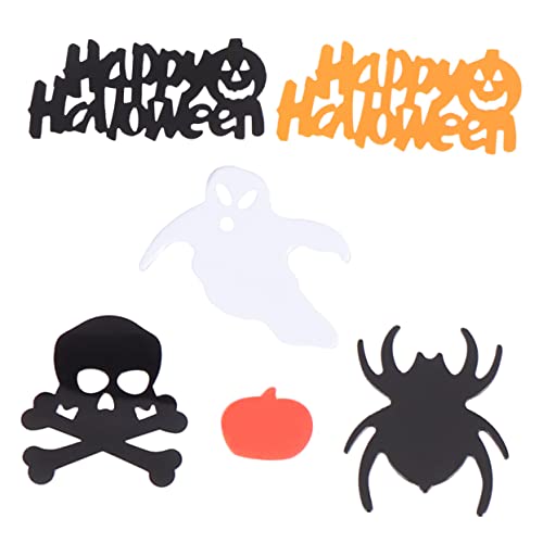 HOLIDYOYO Halloween-Party-Konfetti Halloween-Spinnenkonfetti Halloween-Dekor halloween einladungskarten halloween tischdeko Konfettikanon gemischtes Konfetti Kürbis Konfetti Plastik Colorful von HOLIDYOYO