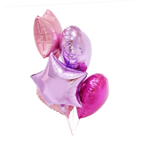 HOLIDYOYO Herzförmige Folienballons Set Für Valentinstag Hochzeit Verlobung Farbvarianten Pink Helllila Perfekte Partydeko Und Überraschung Für Besondere von HOLIDYOYO