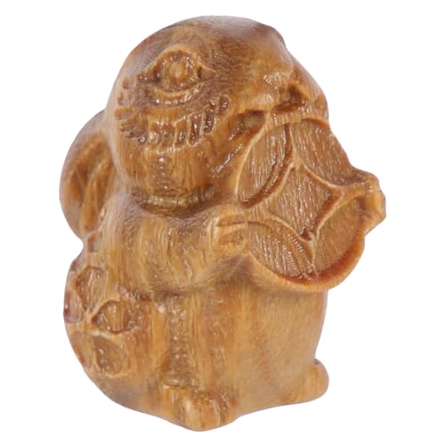 HOLIDYOYO Kaninchen-zubehör Kleine Hasenfiguren Retro-holzdekor Schlüsselanhänger Aus Holz Miniatur-häschen-anhänger Kaninchenanhänger Für Die Dekoration Hase Zum Aufhängen Sandelholz von HOLIDYOYO