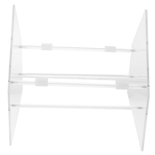 HOLIDYOYO Plattenregal Schreibtischorganizer Urkunden Reg Tischdeckenklammern Anzeige Schallplattenunterstützung Cd-display-rack Aufbewahrungsregal Für Schallplatten Buch Veranstalter Acryl von HOLIDYOYO