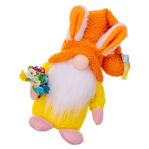 HOLIDYOYO Rudolf mit Hasenohren bucheregale Bunny Ears 0stergeschenke Easter Present tischchen süßer Plüsch Kuscheltier Puppe Kaninchenzwerge Osterhasenzwerge Gnom Plüschstoffe Orange HOLIDYOYO Rudolf mit Hasenohren bucheregale Bunny Ears 0stergeschenke Easter Present tischchen süßer Plüsch Kuscheltier Puppe Kaninchenzwerge Osterhasenzwerge Gnom Plüschstoffe Orange von HOLIDYOYO