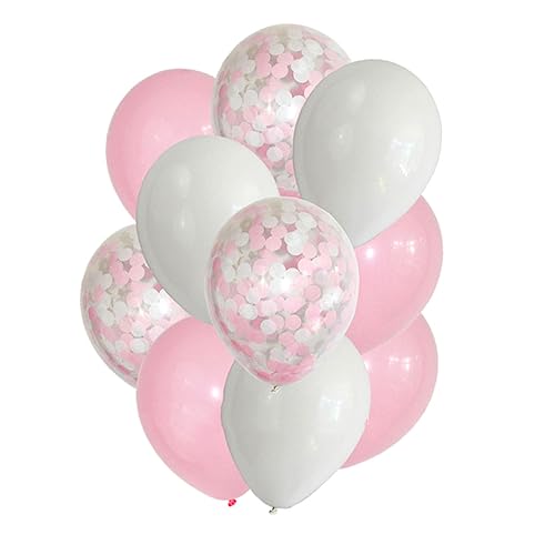 HOLIDYOYO Runde Konfetti Luftballon Set Für Hochzeiten Geburtstagsfeiern Babypartys Und Festivaldekorationen Perfekt Für Jubiläumsfeiern Und Besondere Anlässe von HOLIDYOYO