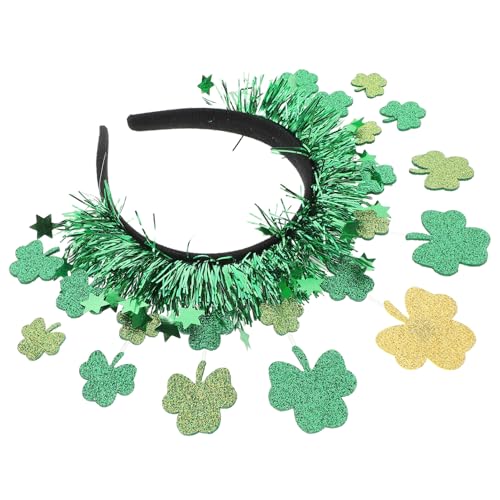 HOLIDYOYO St. Patricks Day Stirnband Shamrock Green Haarband St. Patricks Day-Kostüm Haarschmuck St. Patricks Day-Outfit Für Frauen Und Mädchen Urlaubskopfbedeckung von HOLIDYOYO