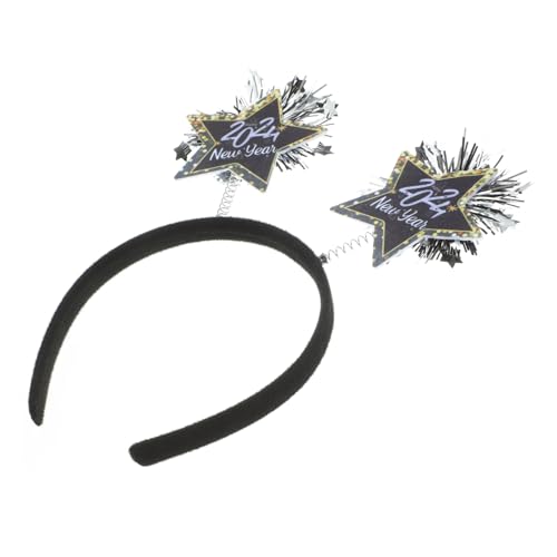HOLIDYOYO Stirnband Haarschmuck Für Das Neue Jahr Silvester Stirnbänder Partybevorzugung Für Das Neue Jahr Party-kopfschmuck Silvester Partyhut Kopfschmuck Für Das Neue Jahr Neujahrs Plastik von HOLIDYOYO