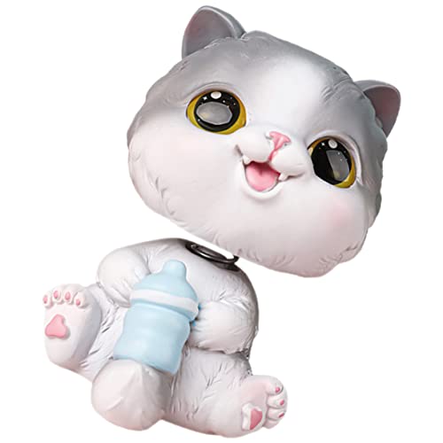 HOLIDYOYO Tischdeko Katzenfigur Aus Resin Niedliches Katzenornament Format Für Stilvolle Wohnaccessoires Perfektes Für Tierliebhaber Und Katzenfreunde von HOLIDYOYO