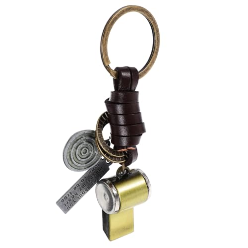 HOLIDYOYO Vintage Whistle Schlüsselanhänger Aus Echtem Kreatives Handgefertigtes Design Für Taschen Rucksäcke Und Schlüssel Ideal Als Für Und von HOLIDYOYO