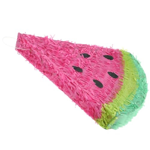 HOLIDYOYO Wassermelonen-Papier-Pinata Kleine Wassermelonenscheibe Palästina-Pinata Obst-Pinata Hawaii Tropische Pinata Für Geburtstagsfeiern Sommerpartys Dekoration Partyspiel von HOLIDYOYO