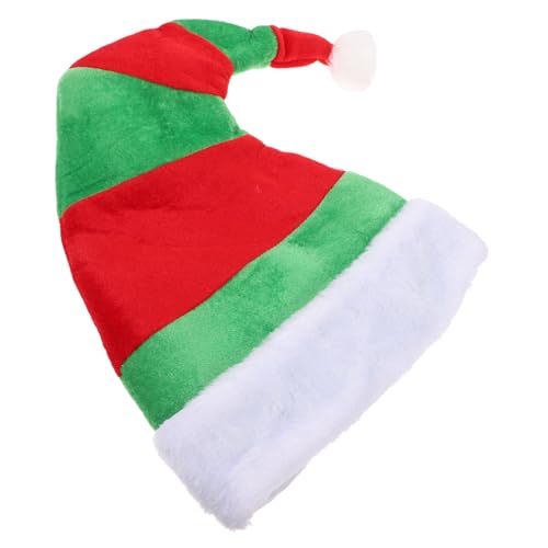 HOLIDYOYO Weihnachtlicher Clown Hut Für Erwachsene Lustiger Weihnachts Hut Mit Gestreiftem Design Und Pompon Für Festliche Partys Karneval Und Fotorequisiten von HOLIDYOYO