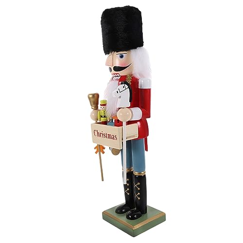 HOLIDYOYO Weihnachtlicher Nussknacker Soldat Figur Handgefertigte Holzfigur Für Desktop Dekoration Festliche Weihnachtsornamente Für Zuhause Größe Traditioneller Nussknacker Für von HOLIDYOYO