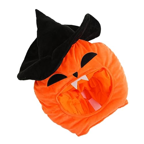 HOLIDYOYO Zauberer-Kürbishaube Kürbis-Maskerade-Hut Halloween-Cosplay-Zubehör Halloween-Kopfbedeckung Halloween-Hüte halloween costume halloween kleidung Partyhut-Requisite Plüschmütze von HOLIDYOYO