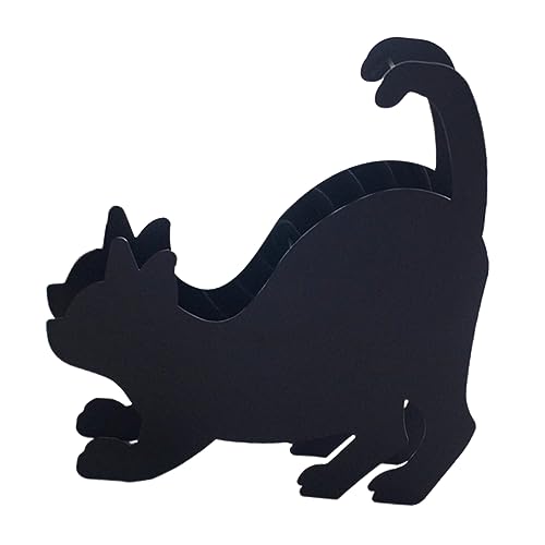 HOLIDYOYO Zierkatze Wurf Fuchs sprühen Geruch Schreibtisch Dekoration Schlafzimmer Dekoration Bedroom Decoration swor Living Room Decoration muecken abwehr Ornament Bastelkatze Black von HOLIDYOYO