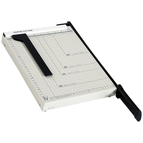 HOMCOM Papierschneidemaschine Hebelschneider Papierschneider Schere für Papier und Fotos Manuell höchste Präzision Papierschneider bis DIN A4 Metall Weiß 48 x 26,5 x 5cm HOMCOM Papierschneidemaschine Hebelschneider Papierschneider Schere für Papier und Fotos Manuell höchste Präzision Papierschneider bis DIN A4 Metall Weiß 48 x 26,5 x 5cm von HOMCOM