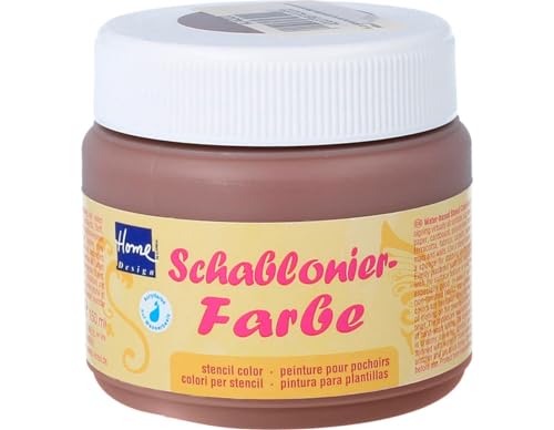 Home Design 74322 - Schablonierfarbe Zimtbraun 150 ml von HOME DESIGN