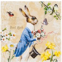 Serviette "Mr. Rabbit" - 20 Stück von HOME FASHION