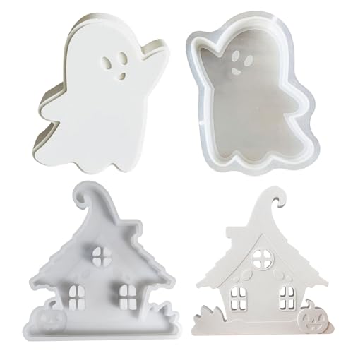 Silikonformen Gießformen, Silikonform Halloween Geist, Silikonform Geist Kerzenformen Zum Gießen, Giessformen Silikon Geist Silikon Gießform für DIY Halloween Deko von HOME'S FRIEND