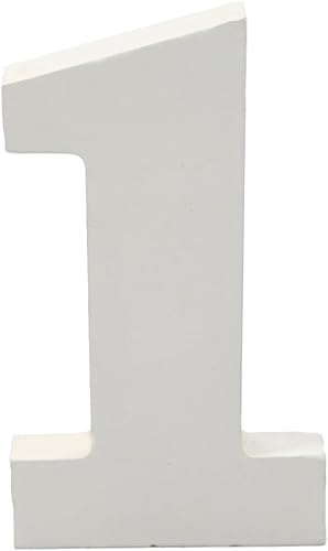 Dekorative weiße Holzbuchstaben und Zahlen, 15 cm (1) von HOME SOLAZZIA