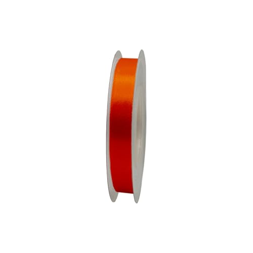 Satinband, 10 mm x 22 m, Geschenkband, Satinband, Geschenkband, Dekoband, Stoff, Orange, 1 cm x 22 m von HOME SOLAZZIA